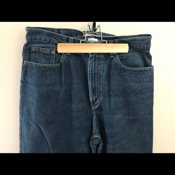 LL Bean Size 14 M/T high waist cotton jeans Mom - Picture 2 of 5